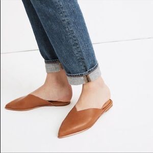 MADEWELL Emilia Leather Mule English tan 7.5